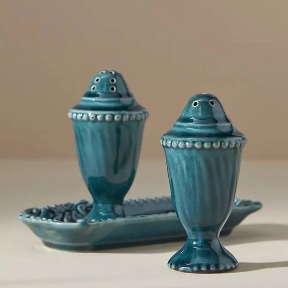 NWT Anthropologie Paola Salt and Pepper Shakers